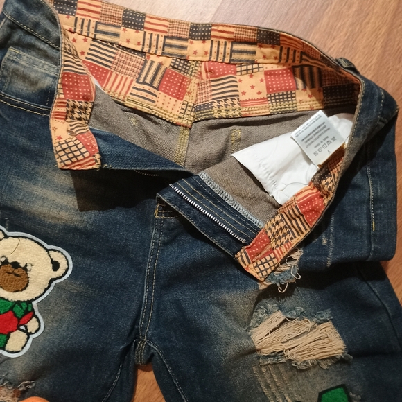 Men's Distressed Straight Leg Jeans - Picture 4 of 7